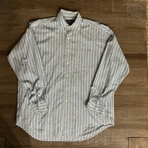 Ralph Lauren Blue and White Striped Casual Shirt
